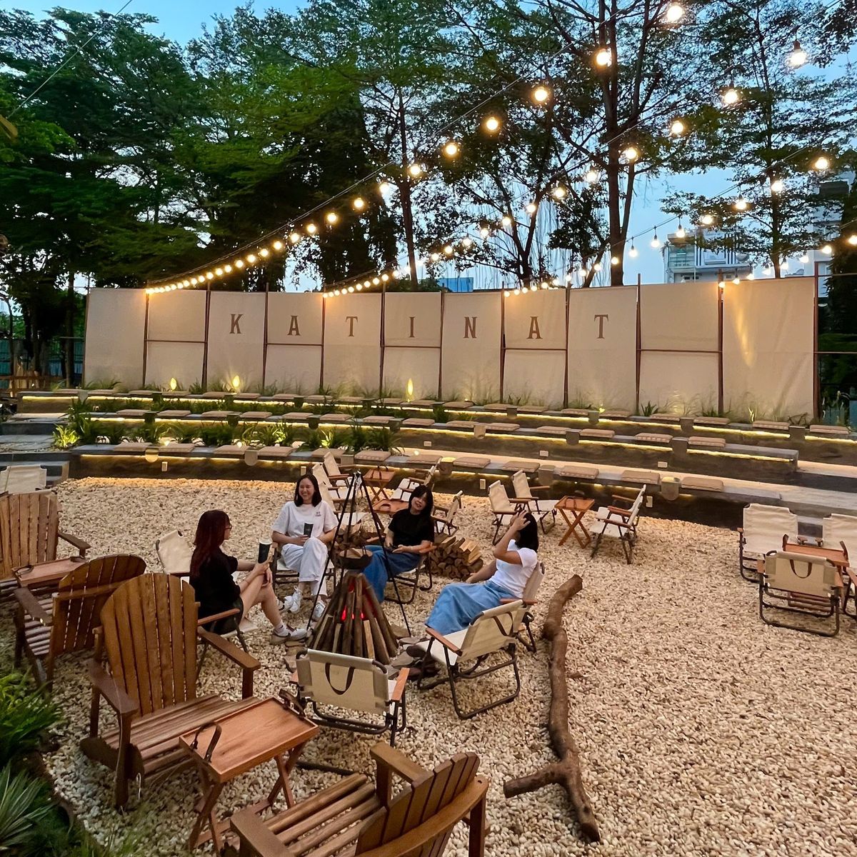 mô hình quán cafe sân vườnmô